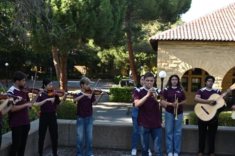 Mariachi group with dancers